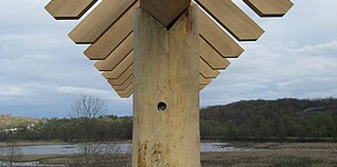 Black Locust Bird House/Kiosk