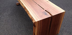 Little Split: Black Walnut Bench