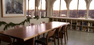 Long Slender Dining Table in Black Walnut