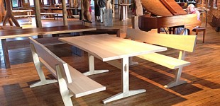 White Ash Trestle Table & Benches
