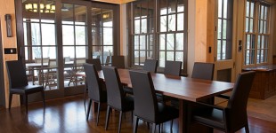 Lake Table with Leaves