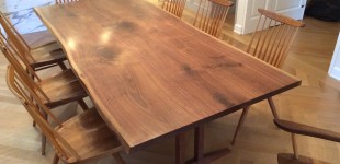 Double Column Trestle Table